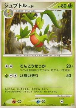Grovyle Lv.24 Arceus LV.X Deck: Grass & Fire #003