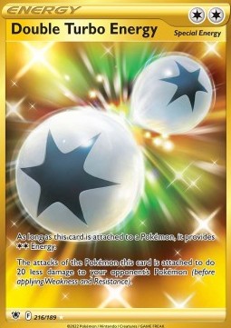 Double Turbo Energy Pokemon Astral Radiance #216/189