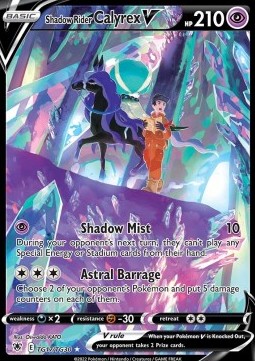Shadow Rider Calyrex V Pokemon Astral Radiance #TG17/189