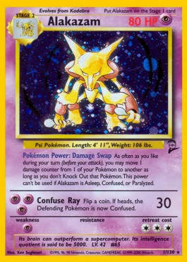 Alakazam Pokemon Base Set 2 #1