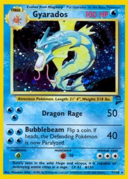 Gyarados Pokemon Base Set 2 #7