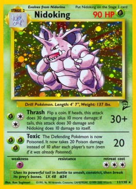 Nidoking Pokemon Base Set 2 #11