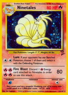 Ninetales Pokemon Base Set 2 #13