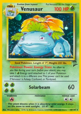 Venusaur Pokemon Base Set 2 #18