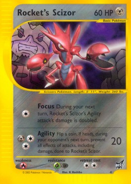 Rocket's Scizor - Best of Game Cards Promos #4