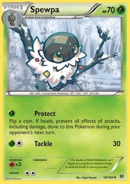 Spewpa [Reverse Holo] Pokemon BREAKthrough #14