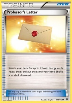 Professor's Letter Pokemon BREAKthrough #146/162