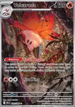 Volcarona Pokemon Black Bolt #100