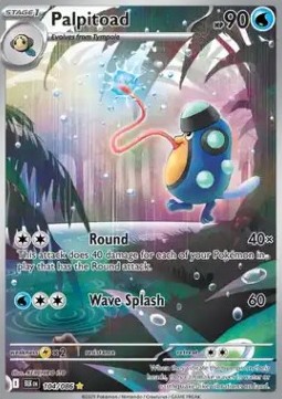 Palpitoad Pokemon Black Bolt #104