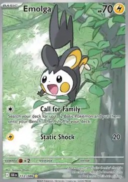Emolga Pokemon Black Bolt #112