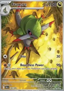 Fraxure Pokemon Black Bolt #146