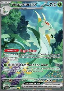 Serperior ex Pokemon Black Bolt #164