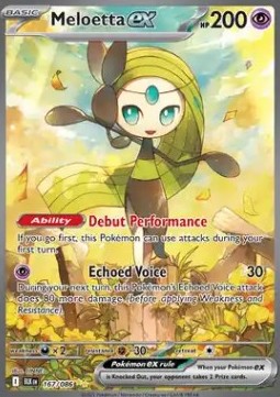 Meloetta ex Pokemon Black Bolt #167