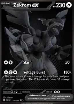 Zekrom ex Pokemon Black Bolt #172