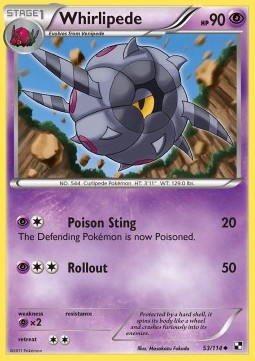 Whirlipede Pokemon Black & White #53
