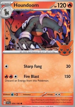 Houndoom Trick or Trade 2023 #34