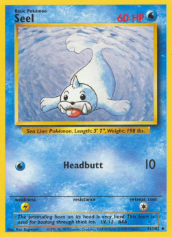 Seel Pokemon Base Set #41