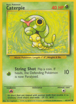 Caterpie Pokemon Base Set #45