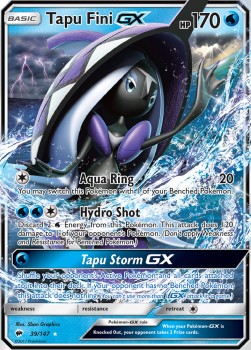 Tapu Fini GX Pokemon Burning Shadows #39/147