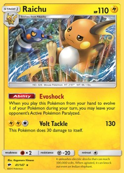 Raichu - Burning Shadows #41/147
