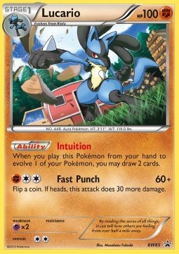 Lucario BW Black Star Promos #85/101