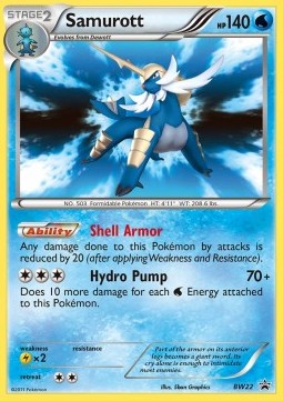 Samurott BW Black Star Promos #22/101