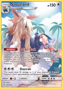 Stoutland Pokemon Cosmic Eclipse #248
