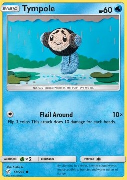 Tympole Pokemon Cosmic Eclipse #58/236