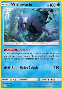 Wishiwashi Pokemon Cosmic Eclipse #62/236