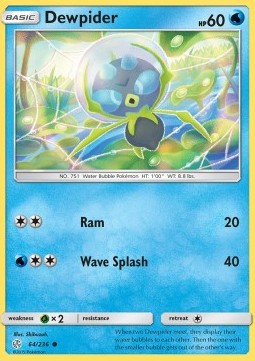 Dewpider [Reverse Holo] Pokemon Cosmic Eclipse #64/236