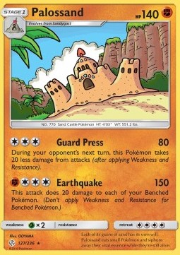 Palossand Pokemon Cosmic Eclipse #127/236