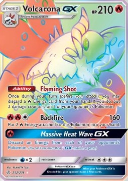 Volcarona GX Pokemon Cosmic Eclipse #252/236