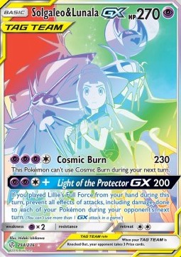 Solgaleo & Lunala GX Pokemon Cosmic Eclipse #254