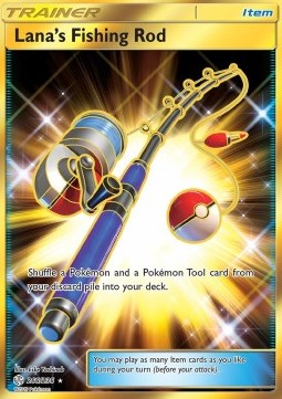 Lana's Fishing Rod Pokemon Cosmic Eclipse #266/236