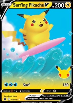 Surfing Pikachu V Pokemon Celebrations #8
