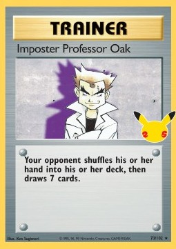 Imposter Professor Oak Pokemon Celebrations #73
