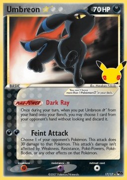 Umbreon Gold Star Celebrations #17