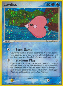 Luvdisc [Reverse Holo] Pokemon Crystal Guardians #7