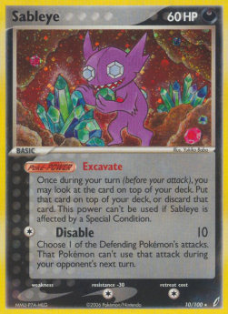 Sableye [Reverse Holo] Pokemon Crystal Guardians #10