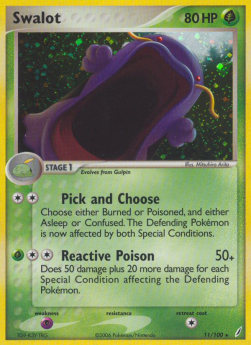 Swalot [Reverse Holo] Pokemon Crystal Guardians #11