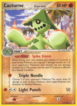 Cacturne [Reverse Holo] Pokemon Crystal Guardians #15/100