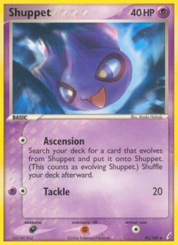 Shuppet [Reverse Holo] Pokemon Crystal Guardians #40