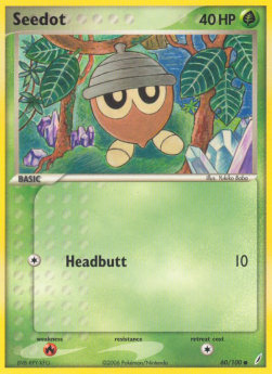 Seedot [Reverse Holo] Pokemon Crystal Guardians #60