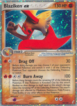 Blaziken EX Pokemon Crystal Guardians #90/100