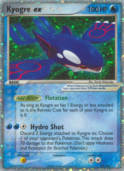 Kyogre EX Pokemon Crystal Guardians #95
