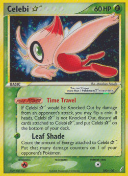 Celebi [Gold Star] Pokemon Crystal Guardians #100/100