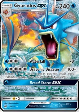 Gyarados GX Pokemon Crimson Invasion #18/111