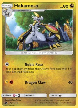Hakamo-o [Reverse Holo] Pokemon Crimson Invasion #76