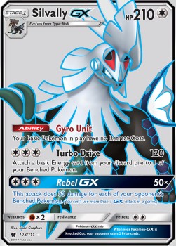 Silvally GX Pokemon Crimson Invasion #108/111