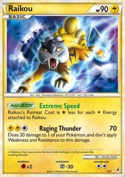 Raikou Pokemon Call of Legends #SL9